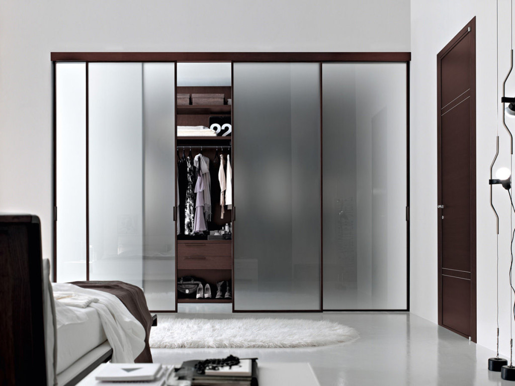 luxury-walk-in-closet-with-blurred-glass-sliding-door-mixed-stunning-master-bedroom-ideas