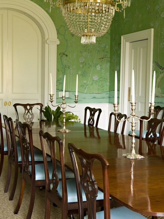 traditional-dining-room-mint-green-chinoiserie