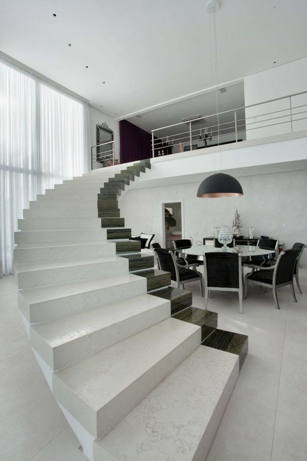 Black & White marble Staircase