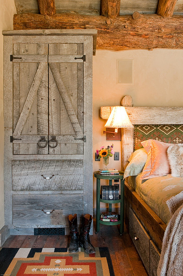 Cozy rustic bedroom design