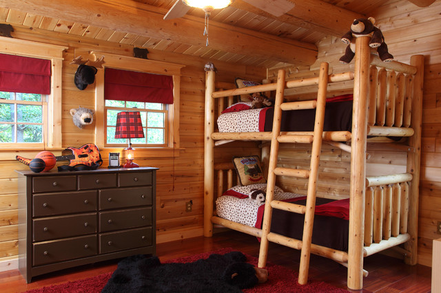 Log Cabin rustic-kids-beds