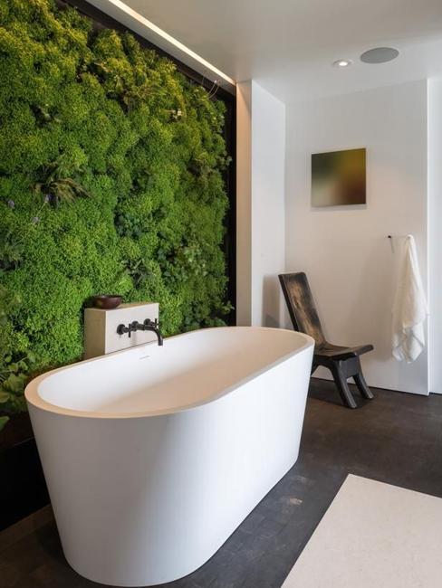 Modern go green bathroom trend.