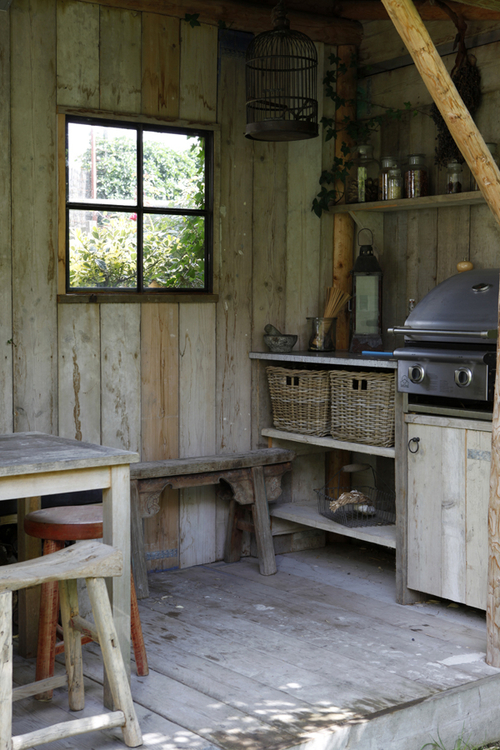 vintage outdoor kitchen