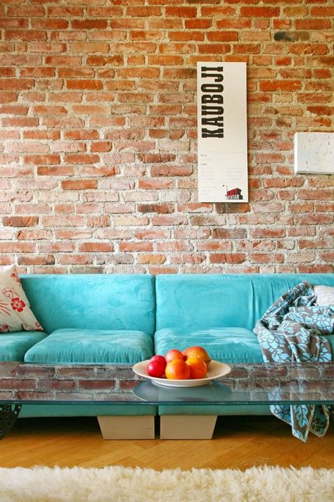 Modern And Classy Interiors With Brick Walls Exposed