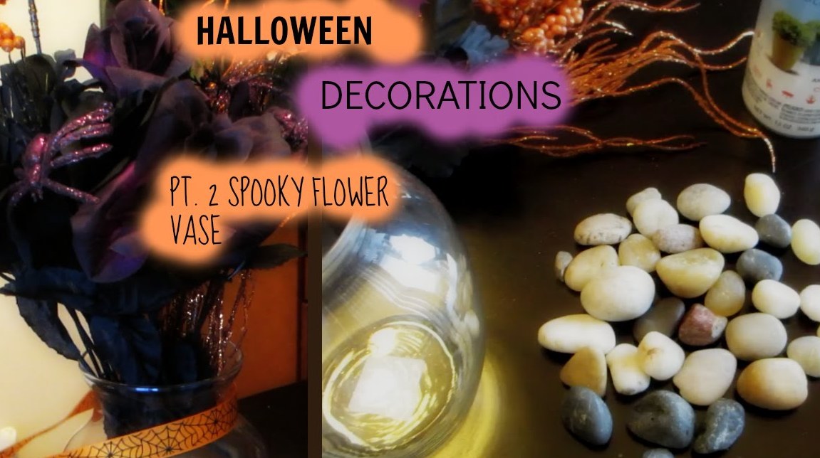 DIY Spooky Vase Halloween Decorations