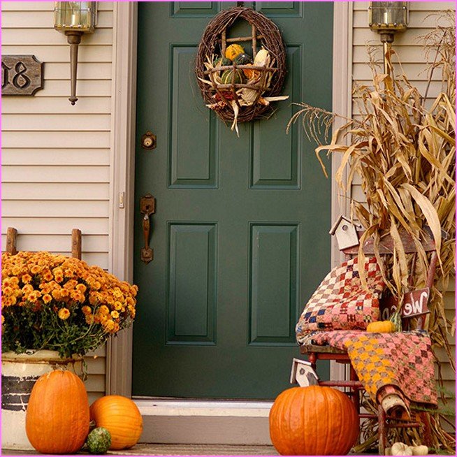 Fall Entry Way Decoration