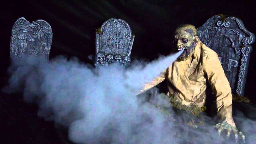 Gaseous Zombie Animated Fog Halloween Prop