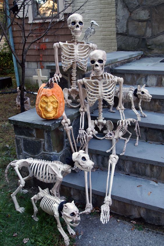 Funny Bones family Halloween Decorations