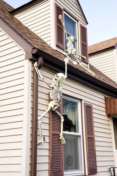 Funny DIY Skull Outdoor Decorations