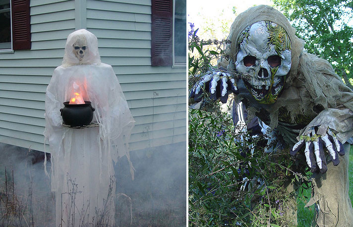 Homemade Outdoor Halloween Yard Decorations