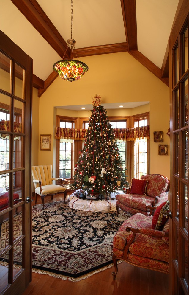 christmas-craftsman-living-room-design