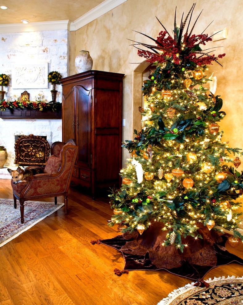 christmas-mediterranean-living-room-design
