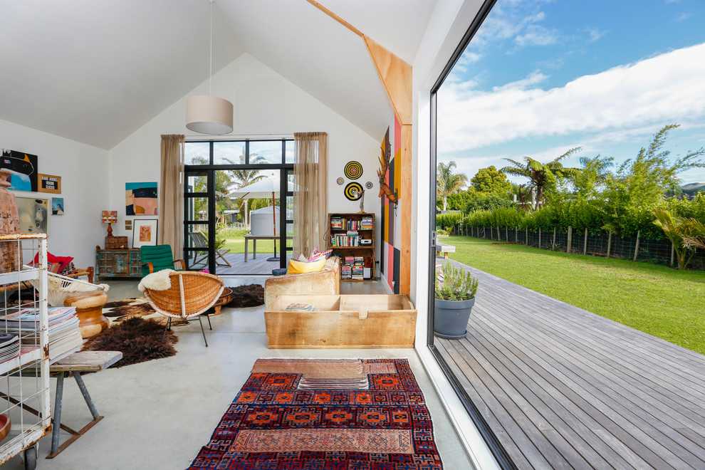 Eclectic Backyard Deck Design