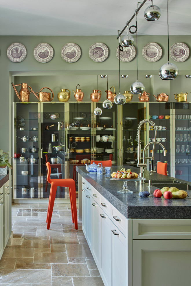 Eclectic Galley Kitchen