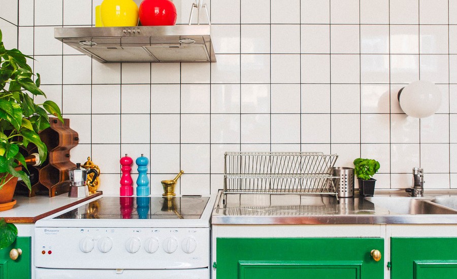 Small Midcentury Style Kitchen