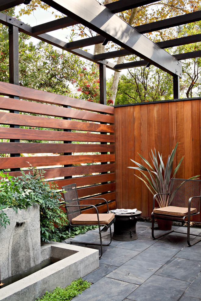 Wooden Midcentury Patio Design