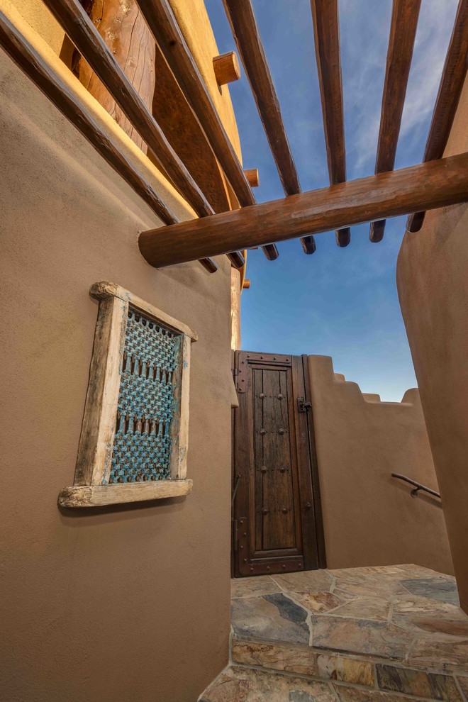 Wooden Southwestern Patio Design