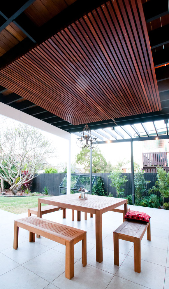 Wooden Transitional Patio Design