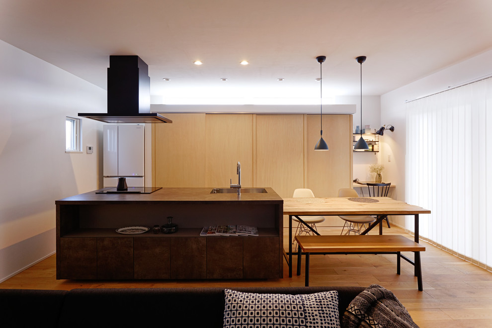 Modern Kitchen With Hardwood Floors