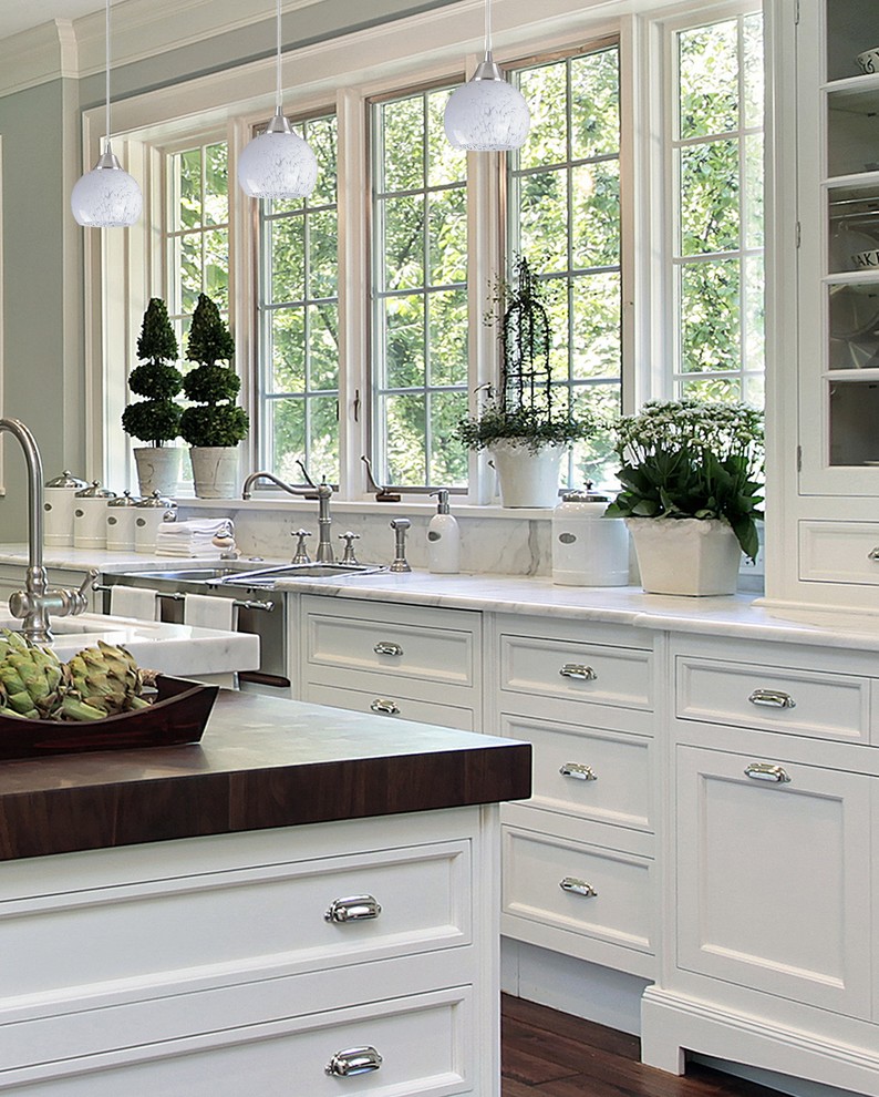 All White Asian Kitchen Design