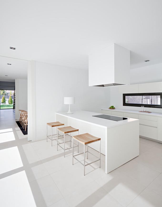 All White Ultra Modern Kitchen Design