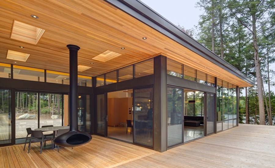 Midcentury Backyard Porch Design