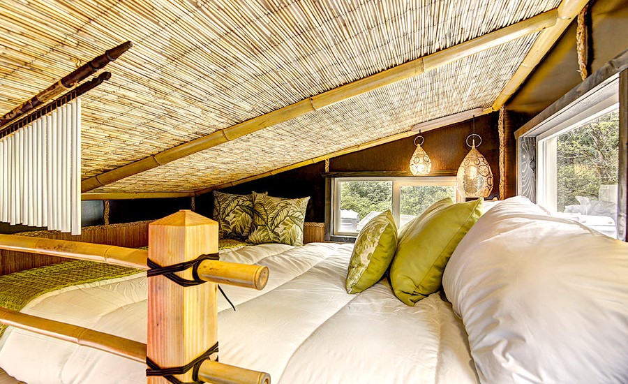 Asian Loft-Style Bedroom