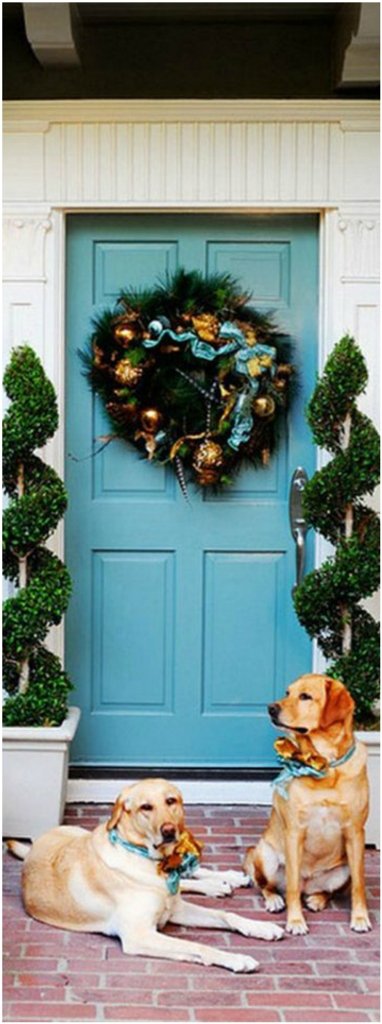 Christmas With Garland Amazing Christmas Front Door