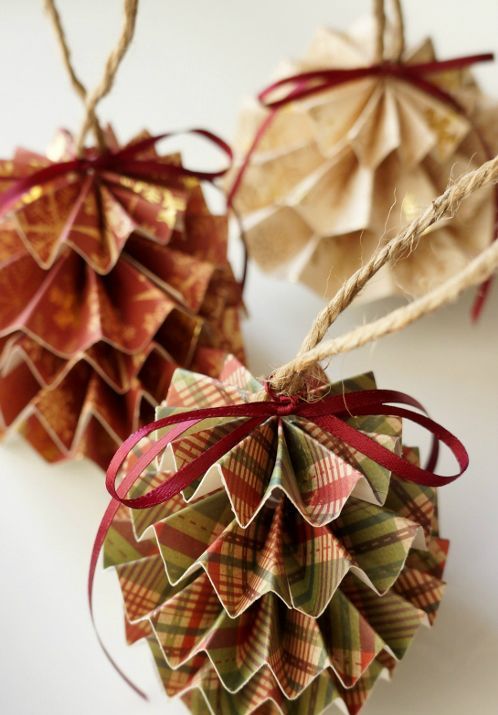 DIY Paper Christmas Ornaments