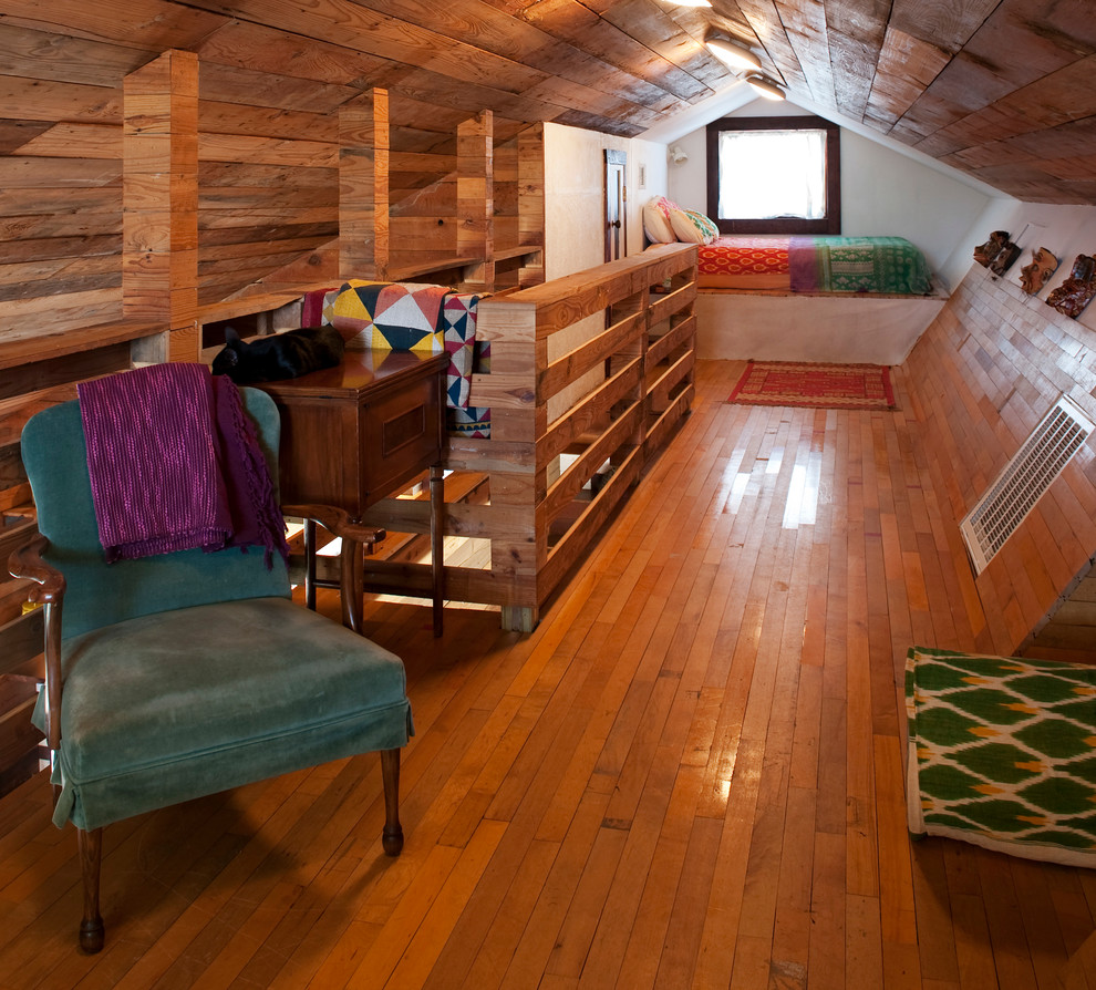 Eclectic Loft-Style Bedroom