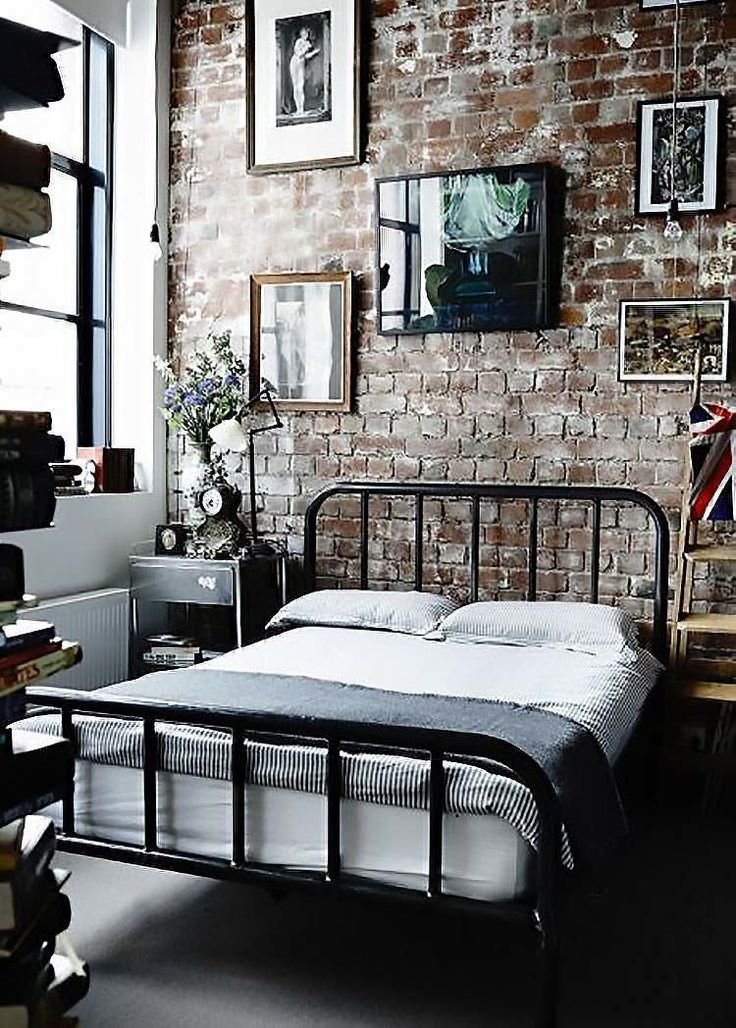 Edgy industrial style bedrooms