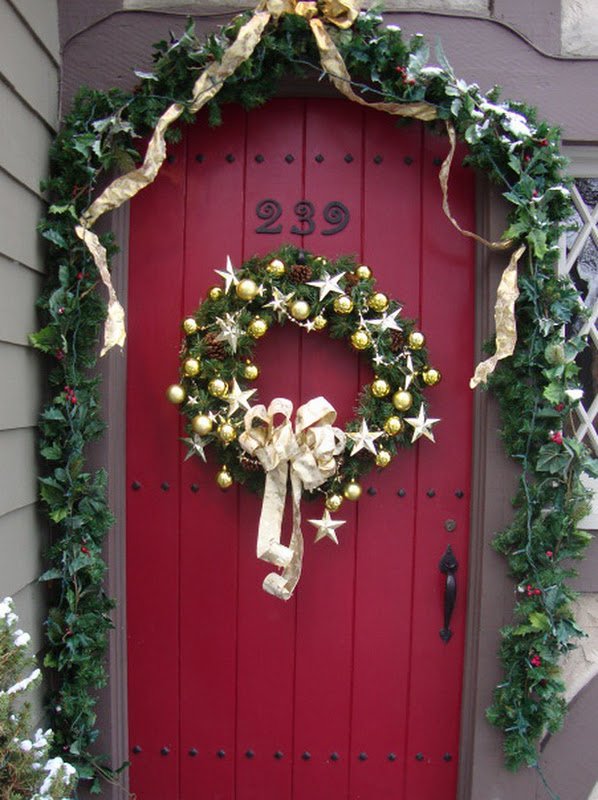 Front Door Christmas Decoration Ideas