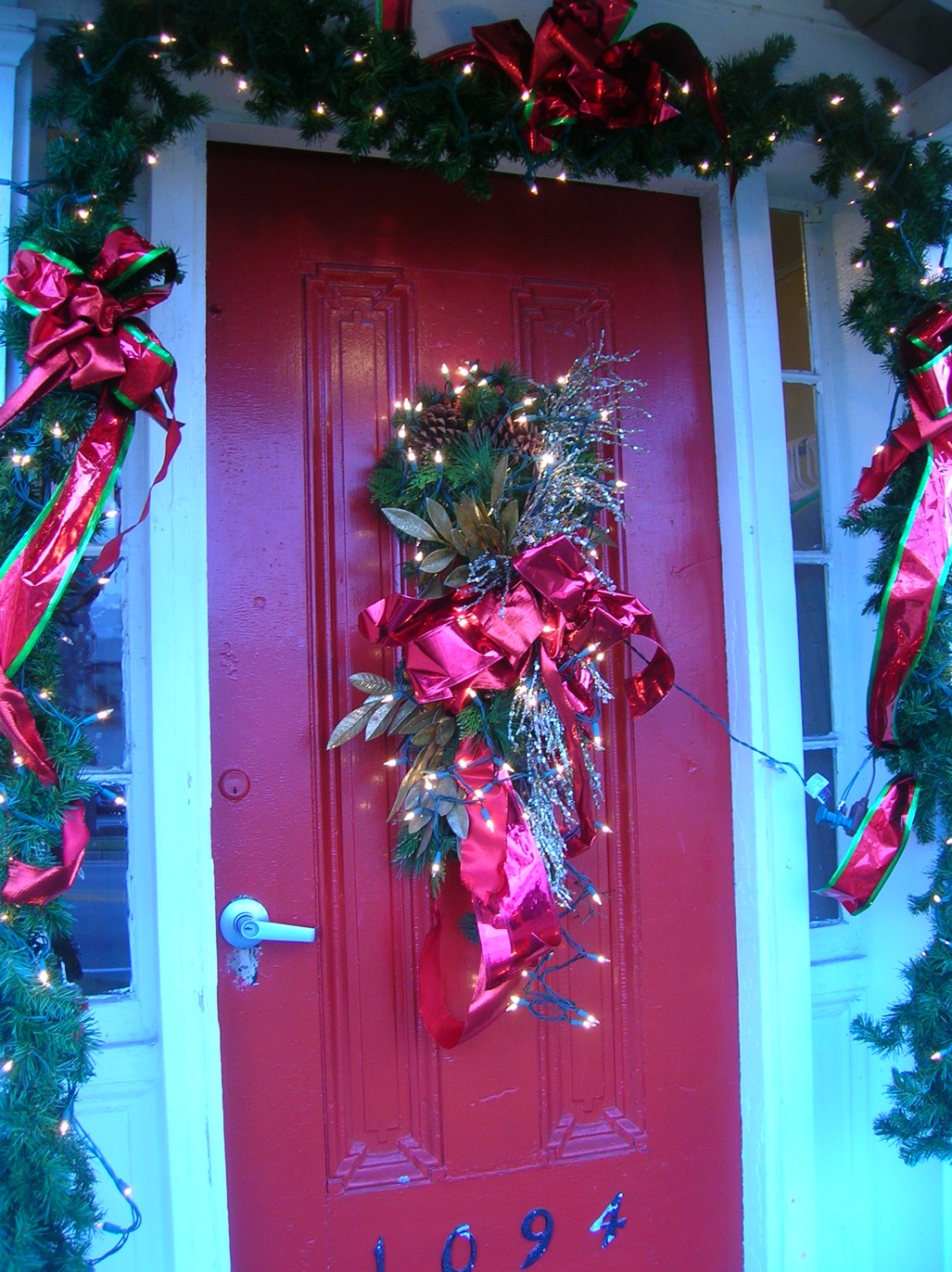 Front Door Christmas Decoration