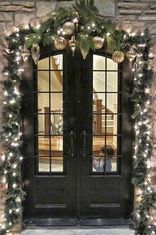 Front Door Christmas Decorations Outdoor