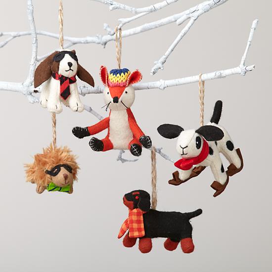 Fun Plush Animal Ornaments