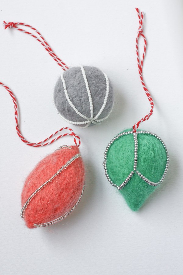 Needle Felt Christmas Decorations