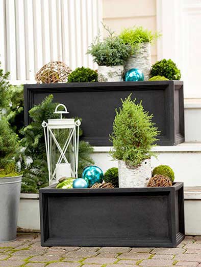 Outdoor Christmas Decorating Ideas Porches