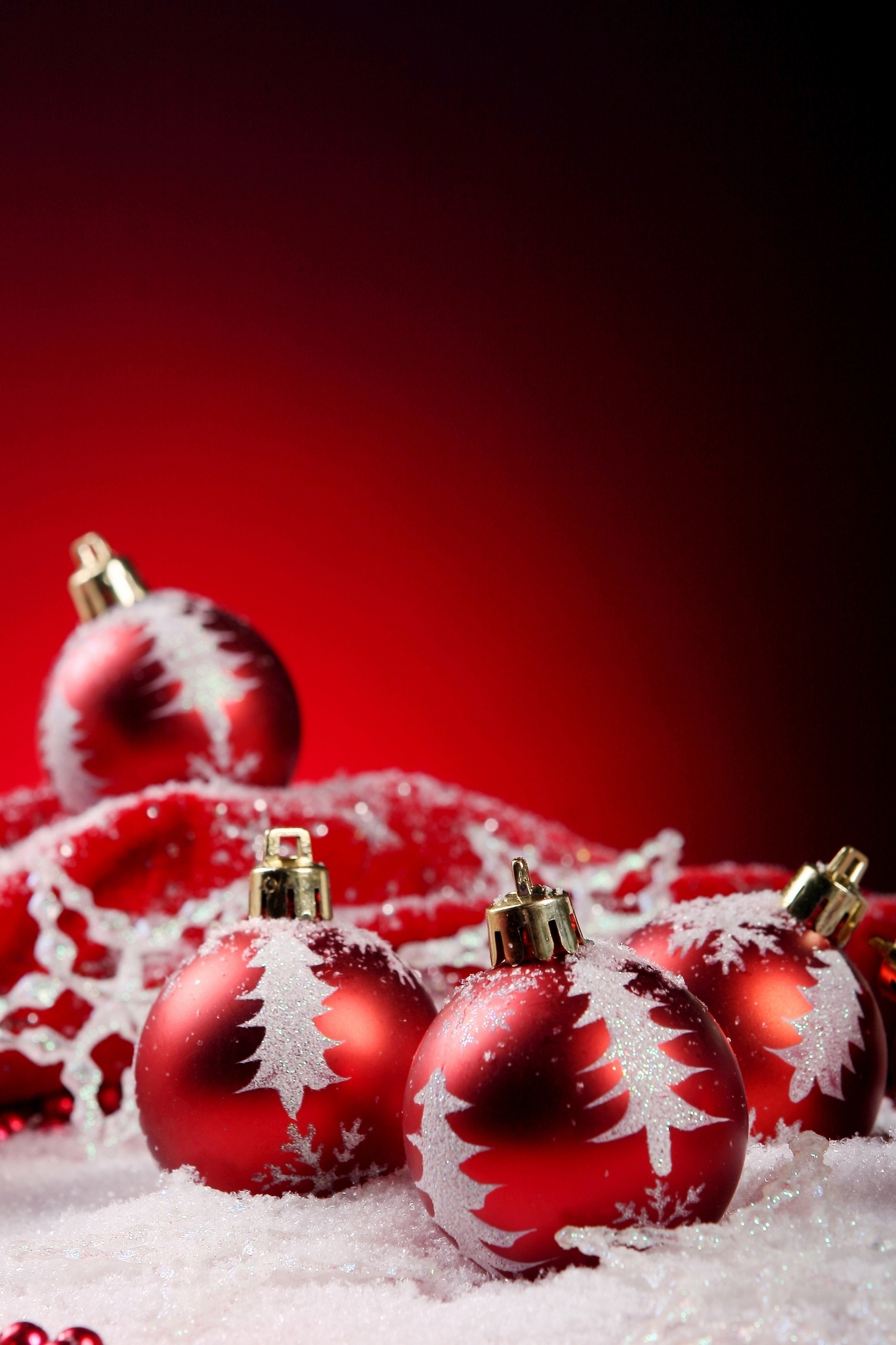 Red Christmas Ornament Decorations