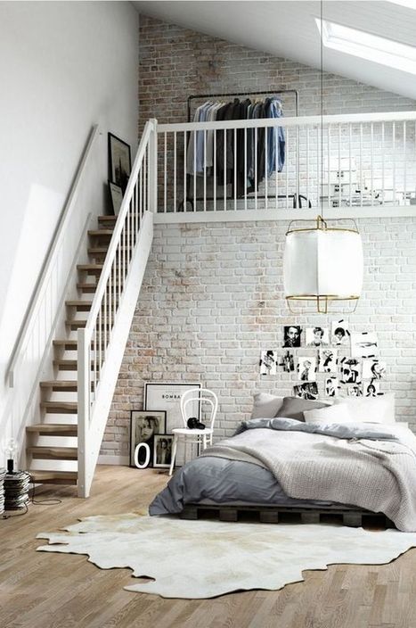 Small Loft Style Bedroom