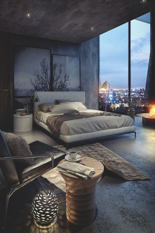 Sophisticated Loft-Style Bedroom