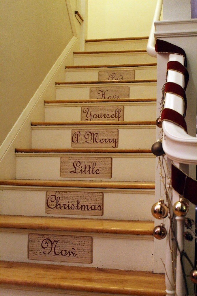 Christmas Decorating Stair Risers