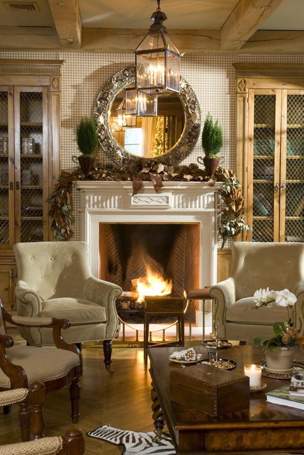 Christmas Fireplace Decorating Ideas