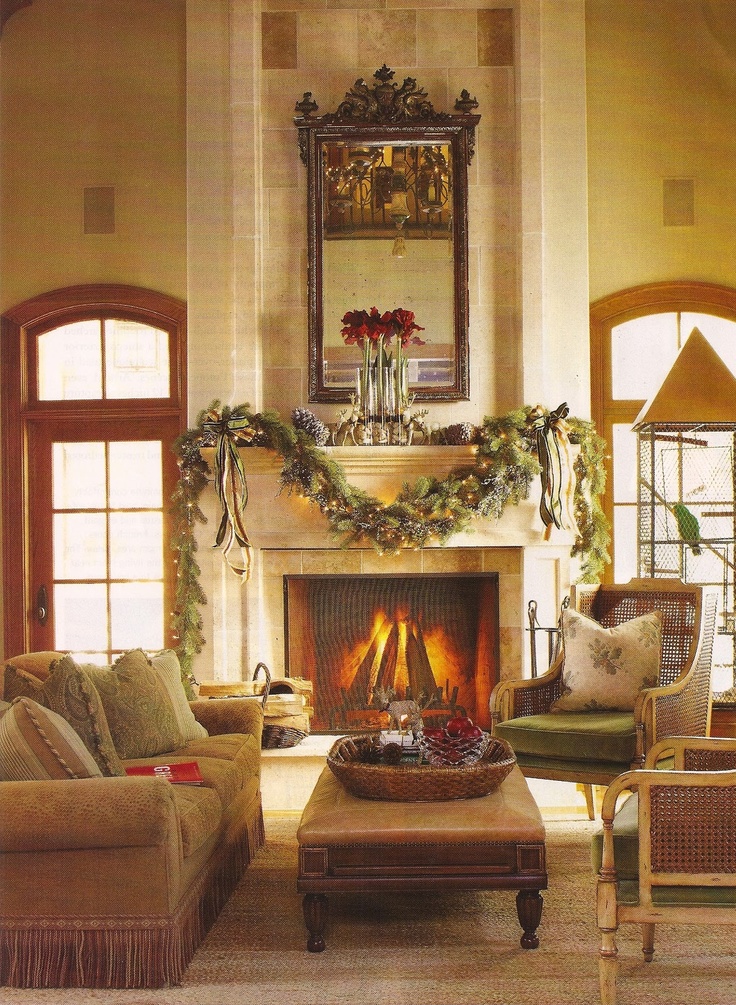 Christmas Mantel Decor For Living Room