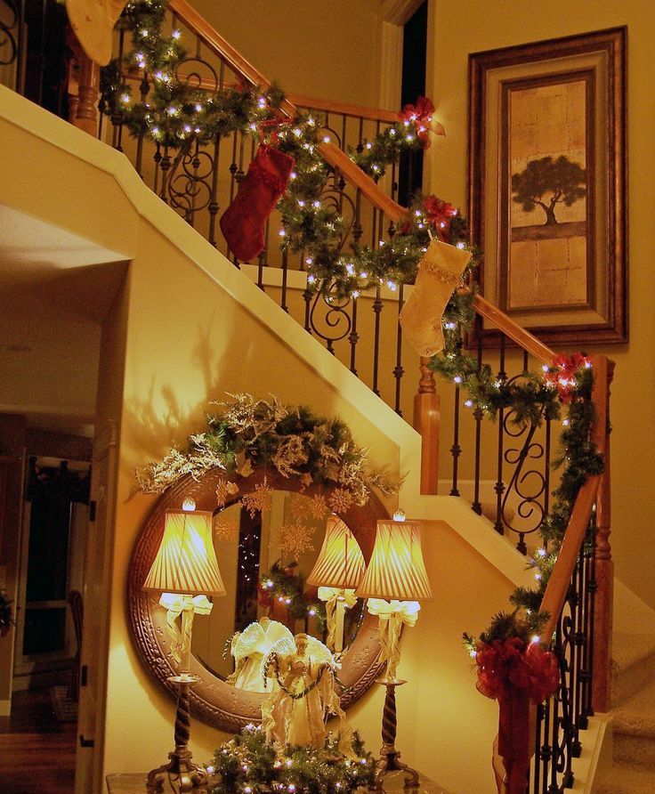 Christmas Staircase Decor