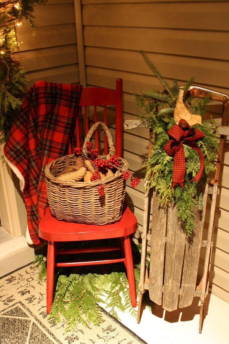 Front Porch Christmas Decoratings Ideas