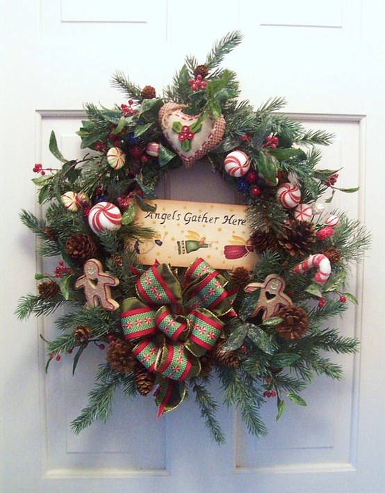 Rustic Christmas Wreath Idea