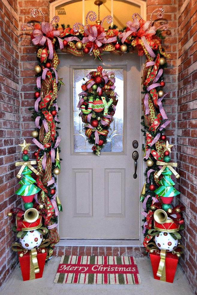 Whimsical Christmas Front Door
