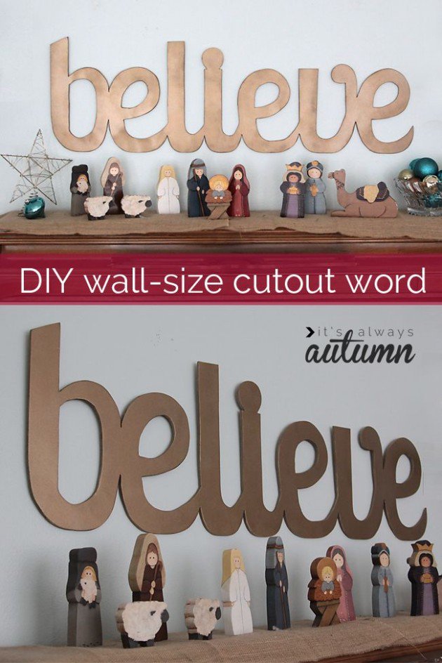 DIY Christmas Wall Art Ideas Thewowdecor (13)