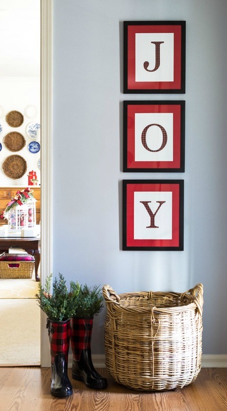 DIY Christmas Wall Art Ideas Thewowdecor (31)