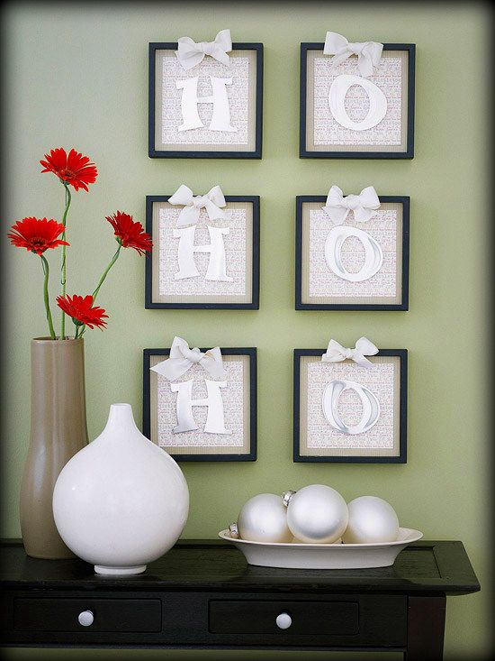 DIY Christmas Wall Art Ideas Thewowdecor (7)